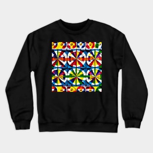 Dart Board Pop Art 3D Poppin Crewneck Sweatshirt